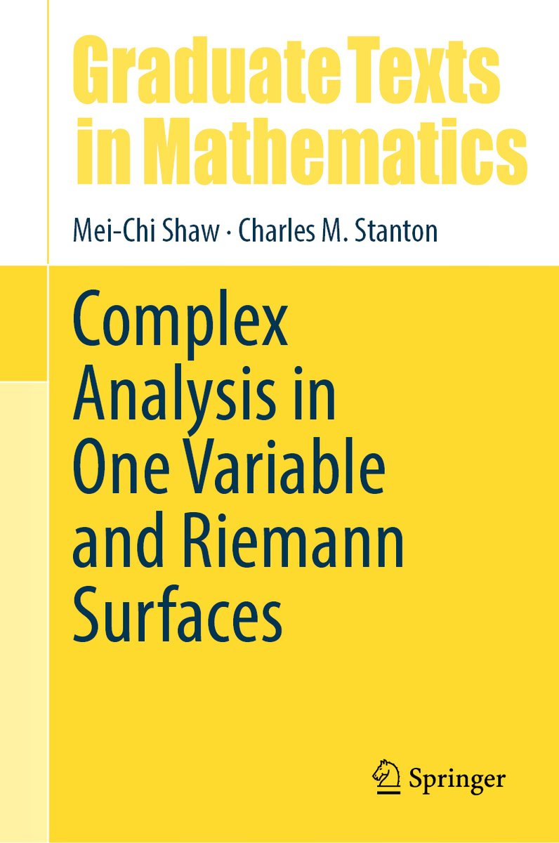 Complex Analysis in One Variable and Riemann Surfaces a book by Mei-Chi ...