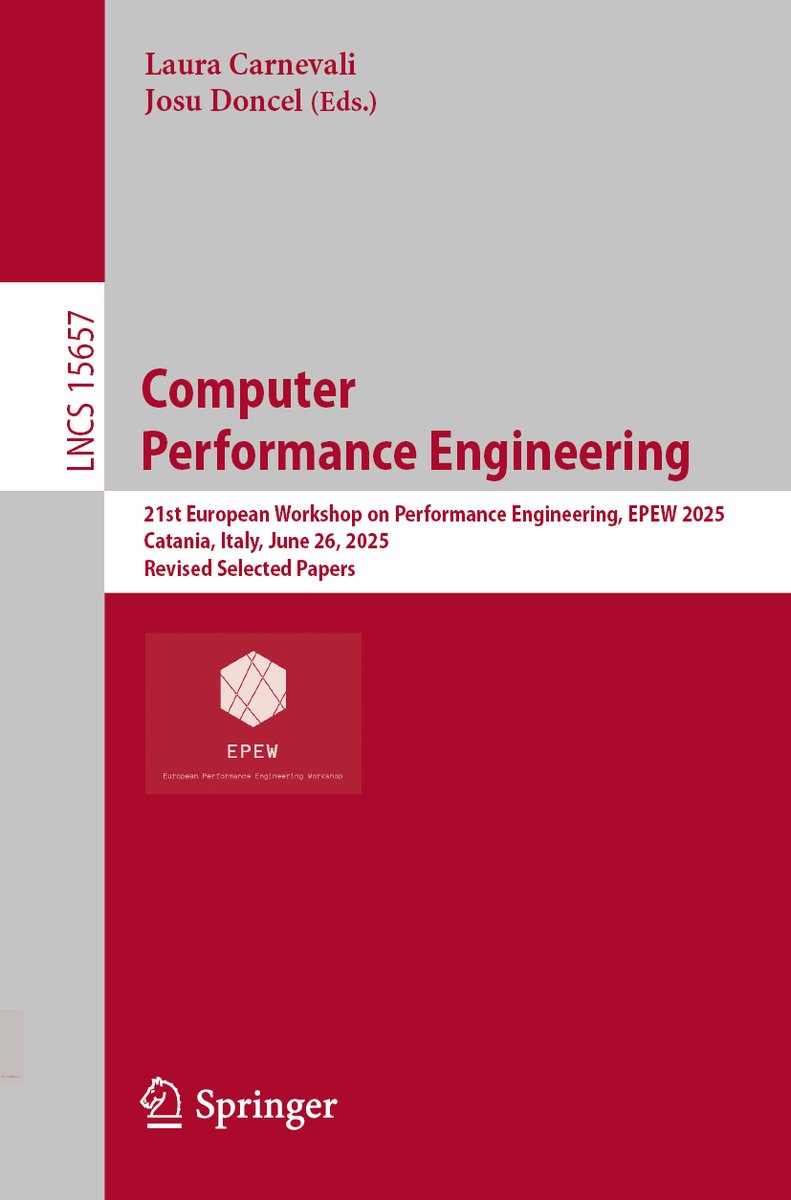 Computer Performance Engineering a book by Laura Carnevali and Josu ...