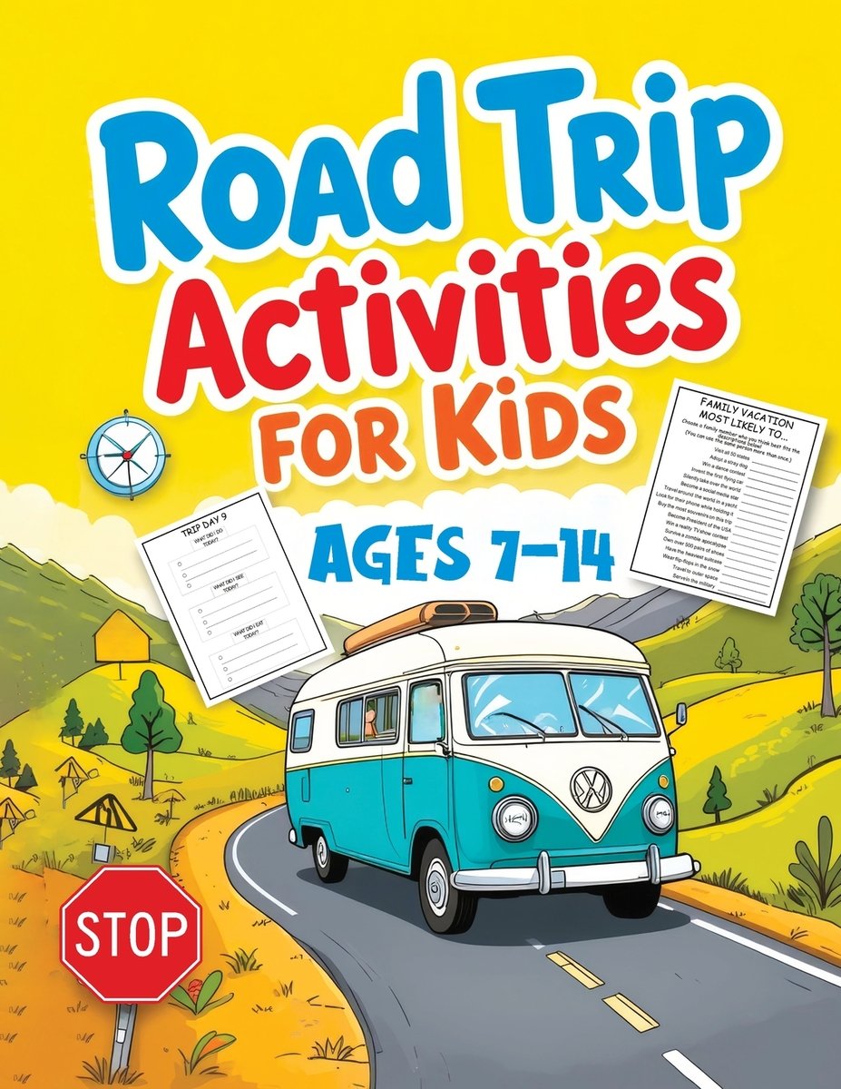 Road Trip Activities for Kids a book by Childlike Mischievous ...
