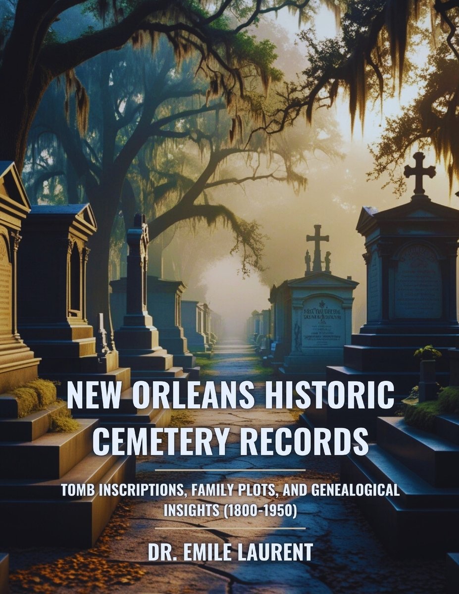 New Orleans Historic Cemetery Records a book by Dr Emile Laurent ...
