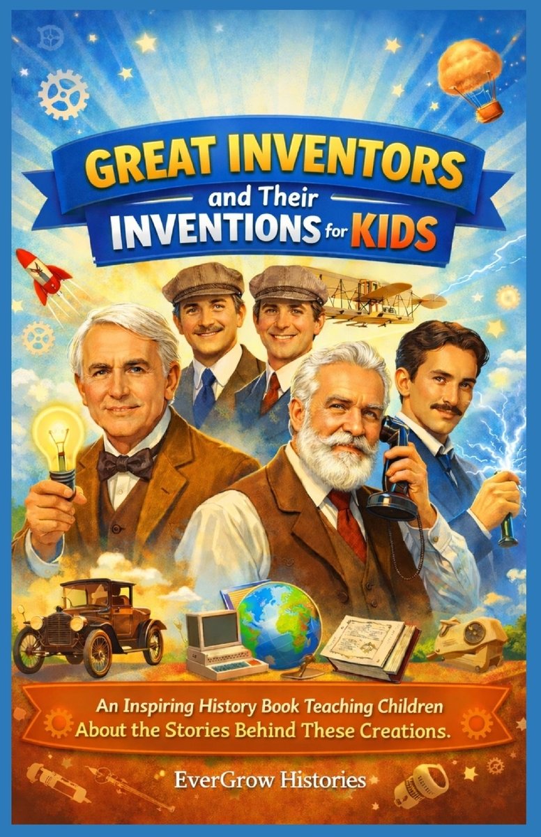 Great Inventors and Their Inventions for Kids a book by Evergrow ...