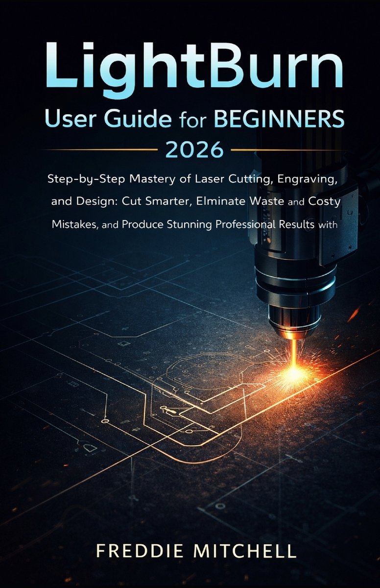 LightBurn User Guide for Beginners 2026 a book by Freddie Mitchell ...