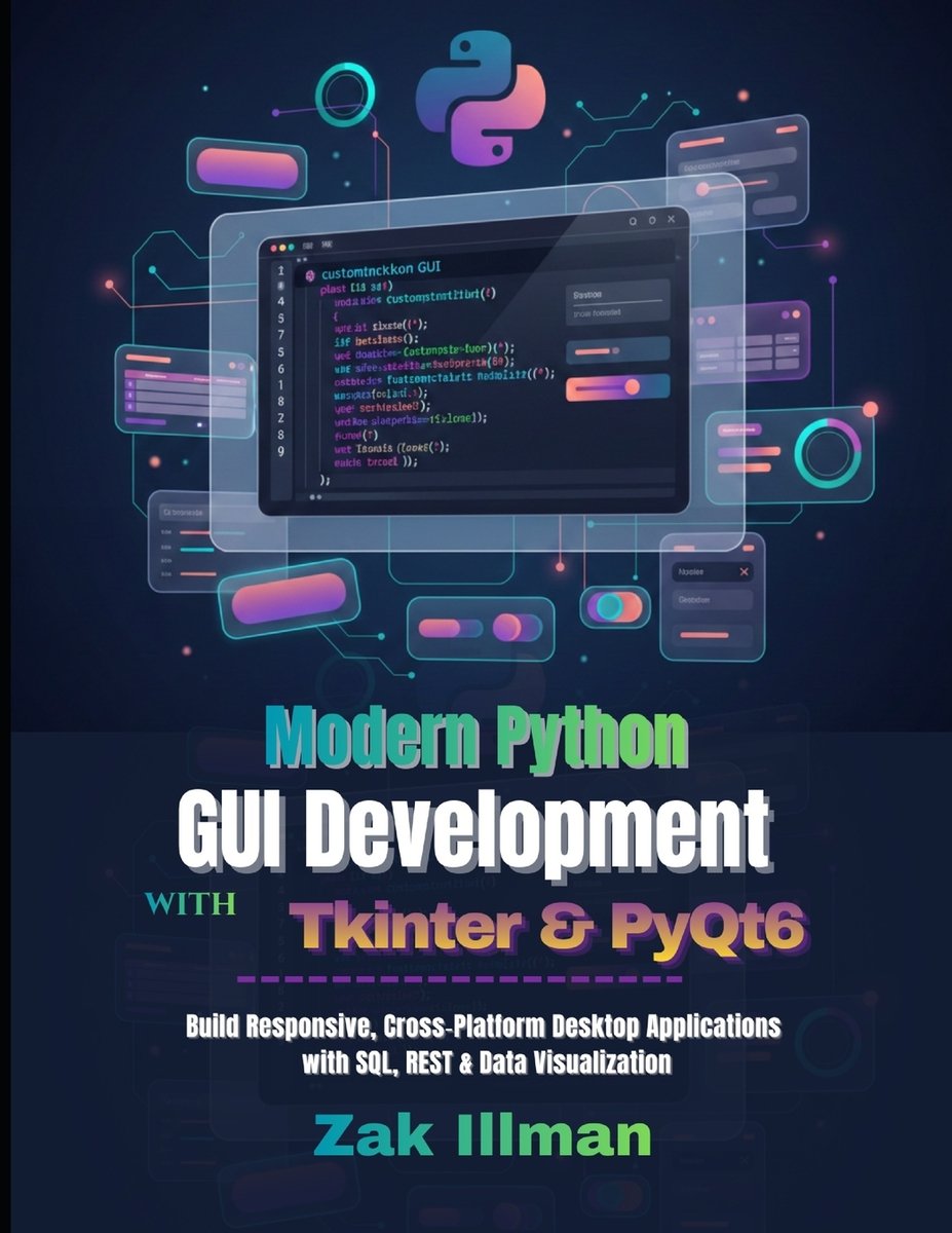 Modern Python GUI Development with Tkinter & PyQt6 a book by Zak Illman ...