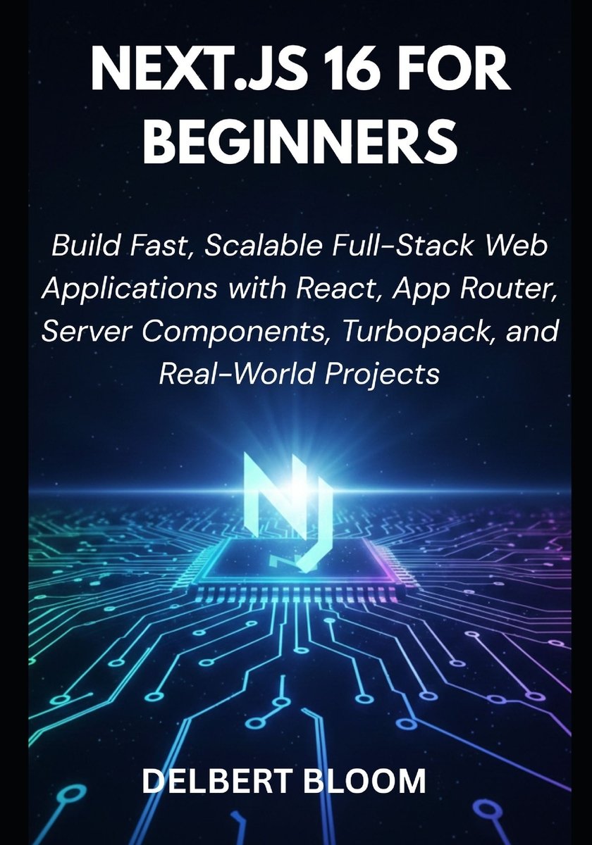 Next.js 16 For Beginners a book by Delbert Bloom - Bookshop.org US