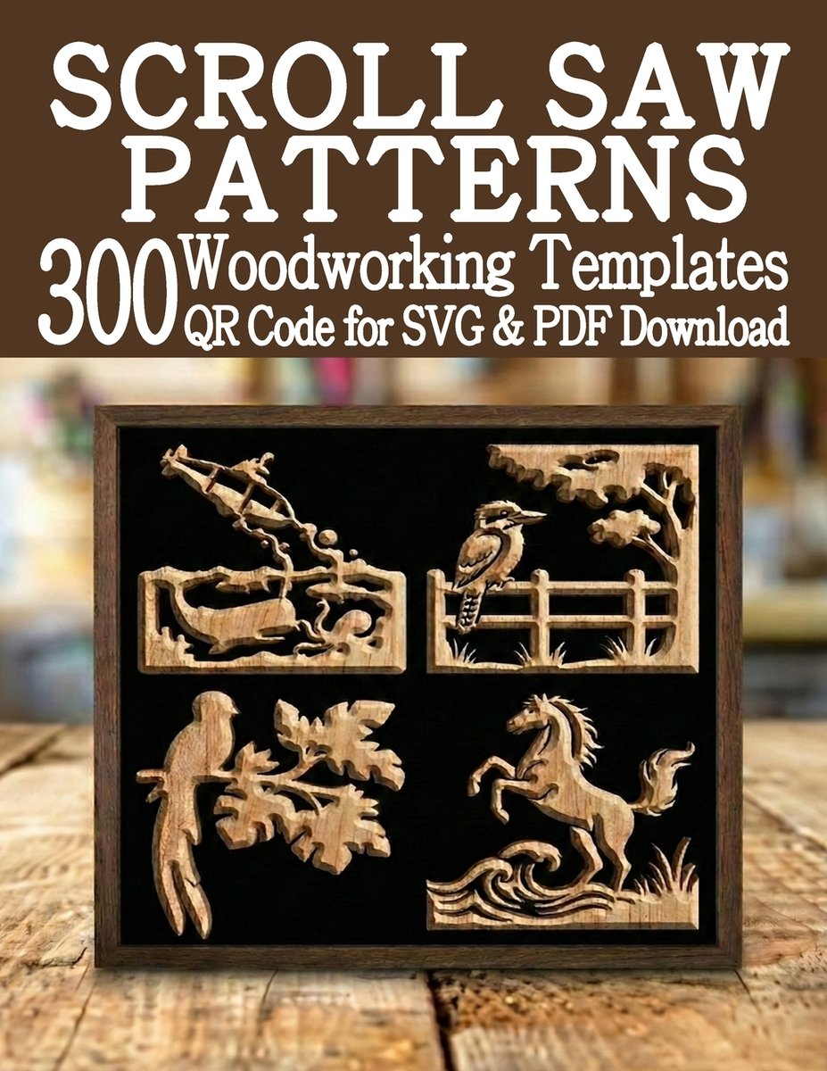 Scroll Saw Patterns 300 Woodworking Templates a book by Kamilia ...