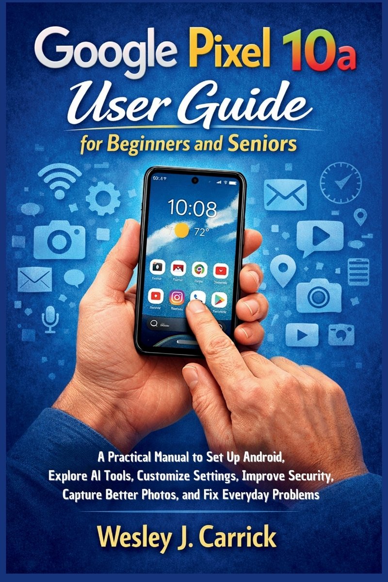 Google Pixel 10a User Guide for Beginners and Seniors a book by Wesley ...