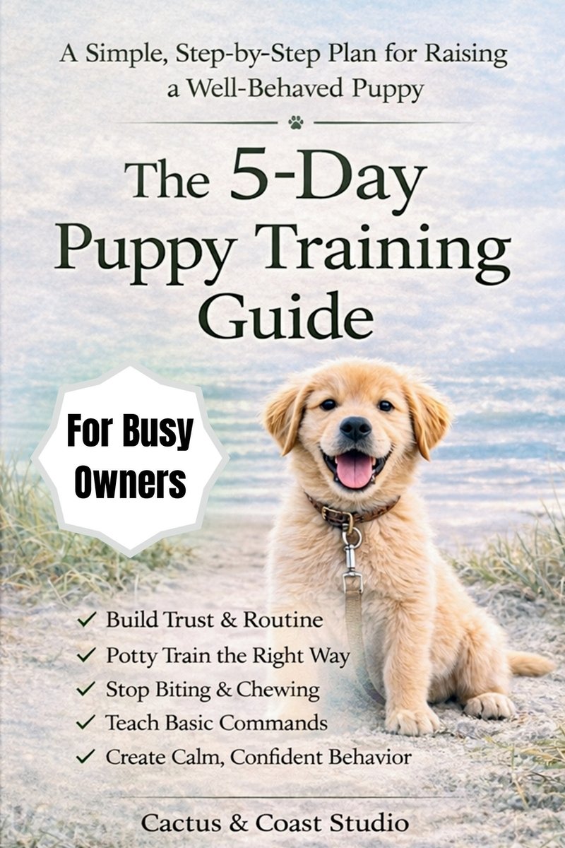 The 5-Day Puppy Training Guide a book by Cactus & Coast Studio ...