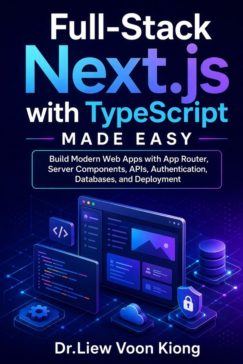 Full-Stack Next.js with TypeScript Made Easy a book by Voon Kiong Liew ...