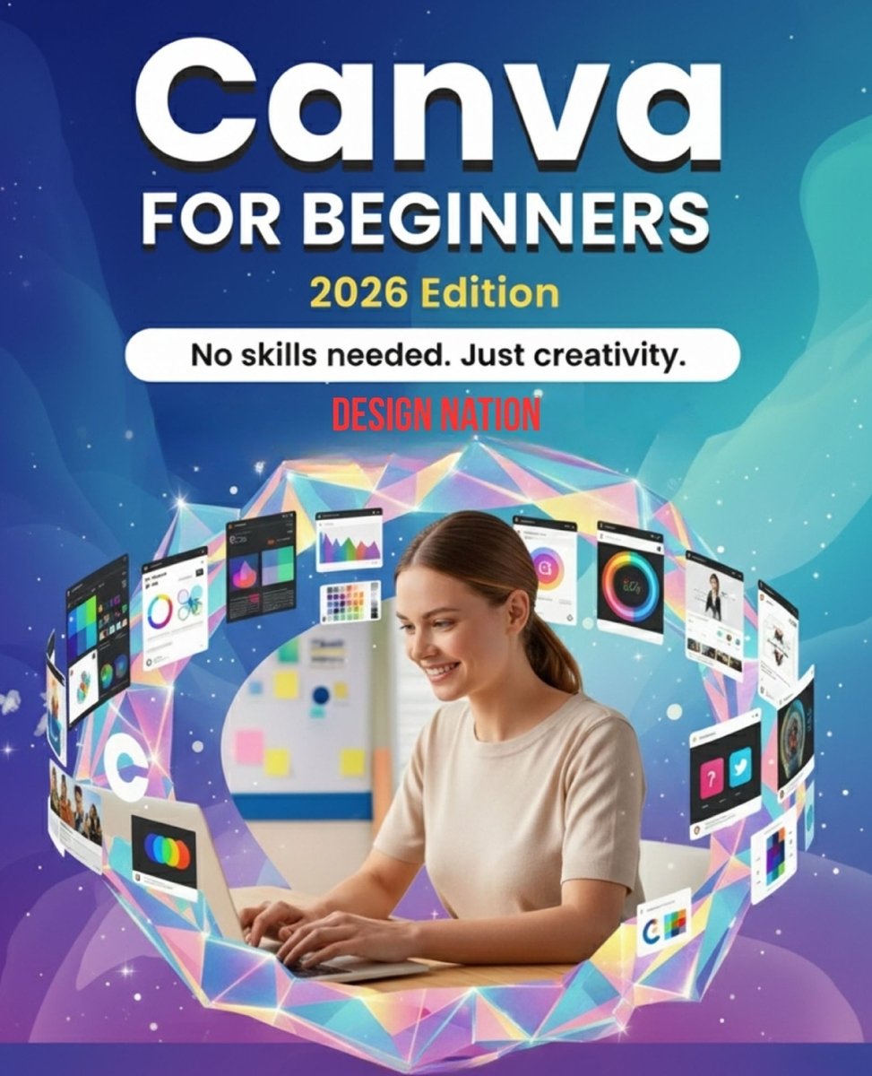 Beginner Design Modello Canva for Beginners 2026 a book by Design Nation - Bookshop.org US