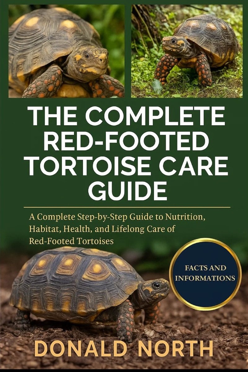 The Complete Red-Footed Tortoise Care Guide a book by Donald North ...