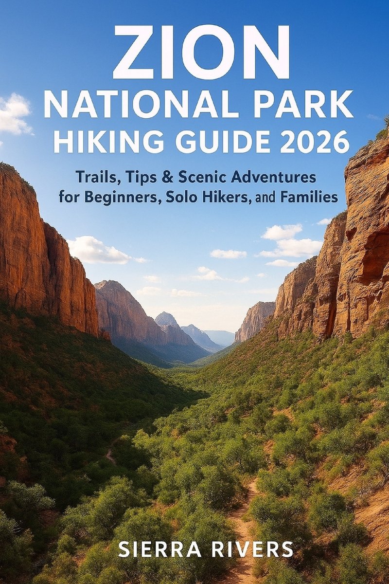 Zion National Park Hiking Guide 2026 A Book By Sierra Rivers Bookshop 