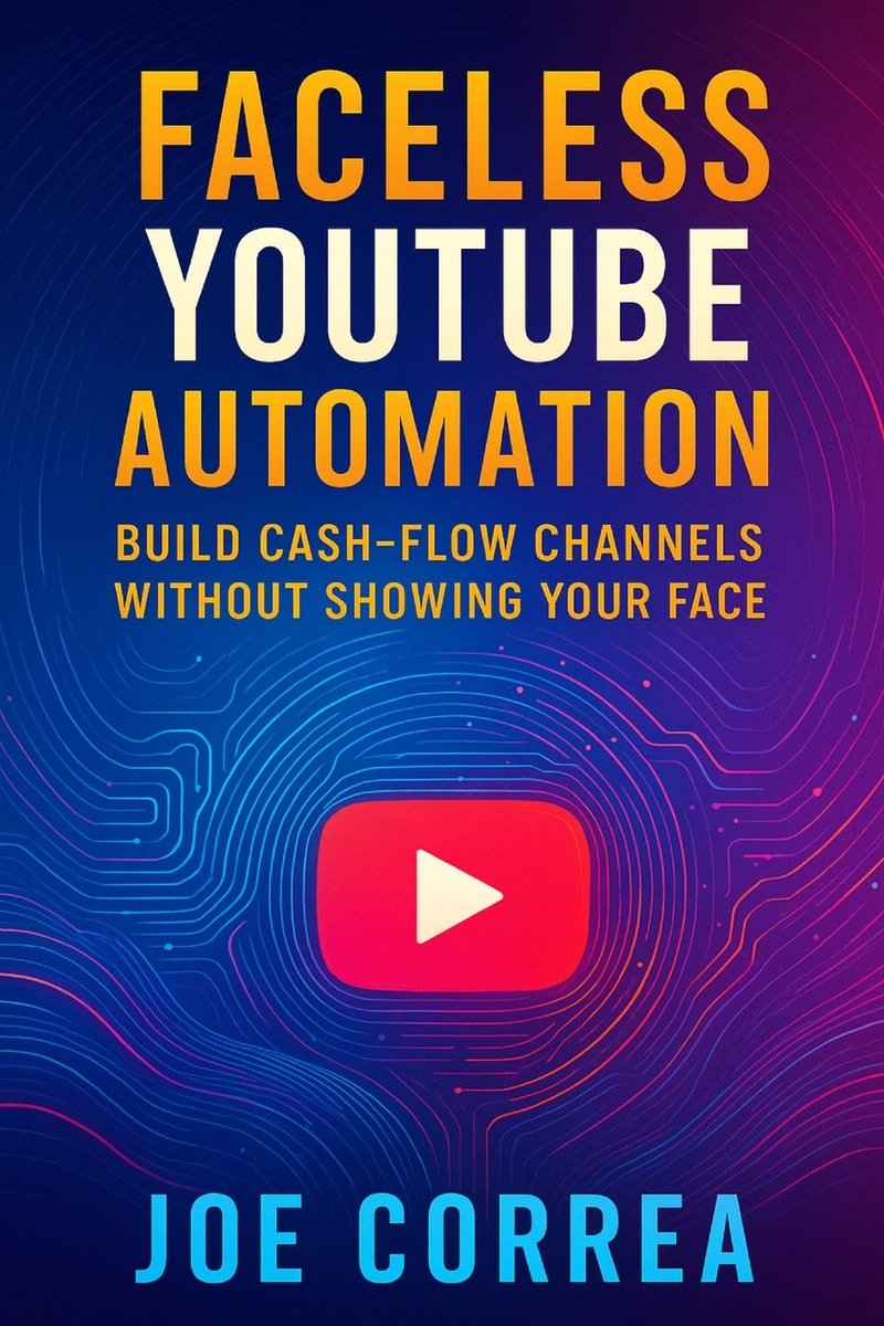 Faceless YouTube Automation a book by Joe Correa - Bookshop.org US