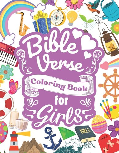 Bible Verse Coloring Book for Girls: Inspirational Christian Scripture ...