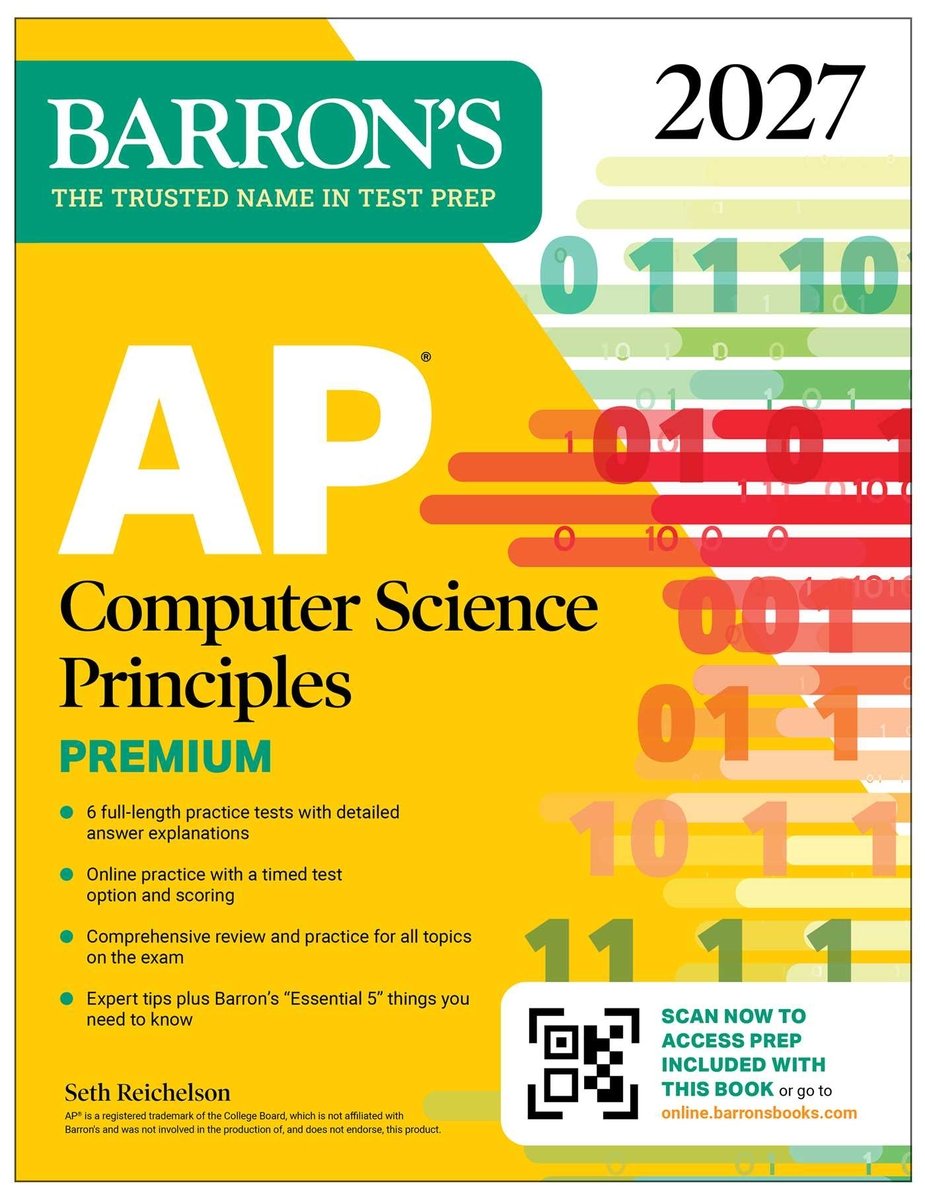 AP Computer Science Principles Premium, 2027: 6 Practice Tests ...