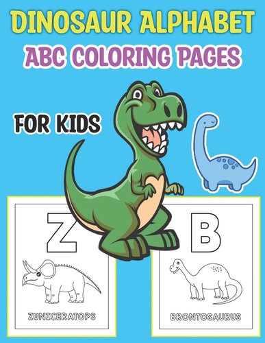 Dinosaur Alphabet ABC Coloring Pages for Kids: Alphabet Handwriting ...