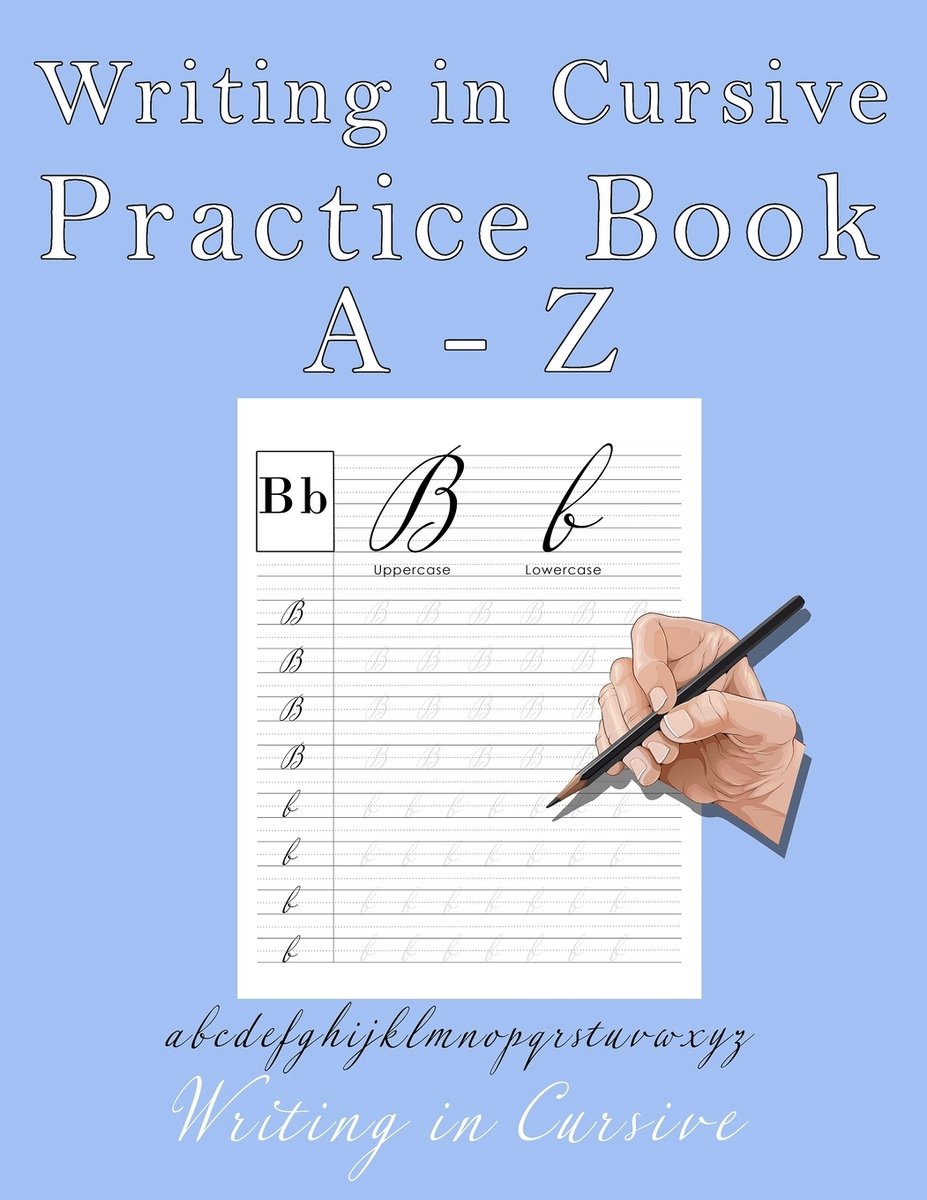Line Extender For Cursive Writing in Cursive: Practicing English letters in Cursive with lined ...