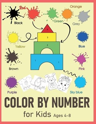 Color by Numbers for Kids Ages 4-8: Animals And Shapes Coloring Book ...