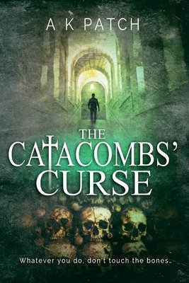 A silhouette of a man walks toward a cavern. Green smoke surrounds the cover with most of it centered in the middle. Skulls sitting atop one another sit at the bottom. The author's name is at the top in white letters. The title is in the middle in white letters.