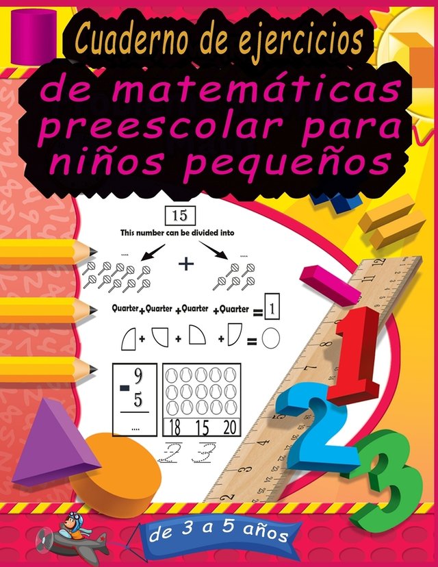 Cuaderno de ejercicios de matemáticas preescolar para niños pequeños de ...