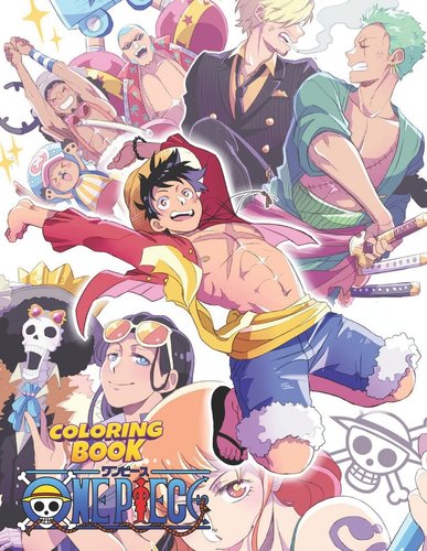One Piece Coloring Book: Funny Anime For Luffy And Friends Fans & Kids ...