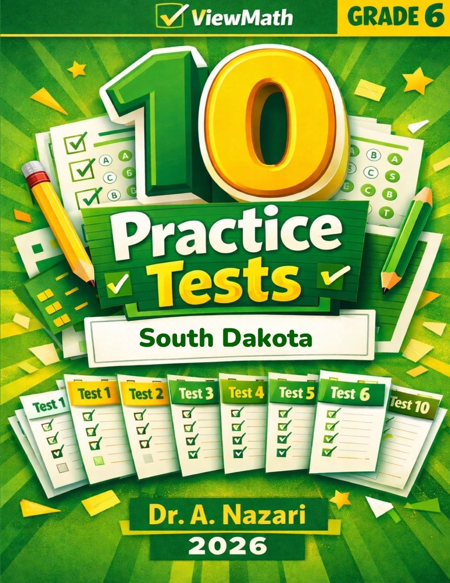 10 South Dakota SBA Grade 6 Math Practice Tests a book by Dr A Nazari ...