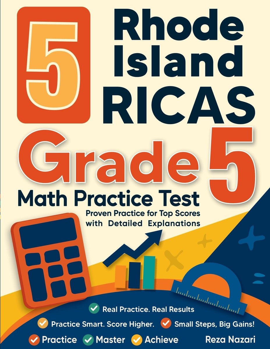 5 Rhode Island RICAS Grade 5 Math Practice Tests a book by Reza Nazari ...