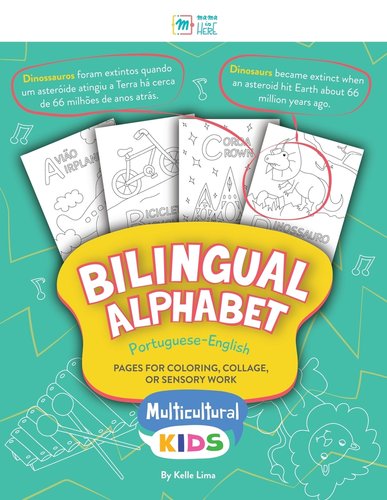 Bilingual Alphabet: Pages for Coloring, Collage, or Sensory Work a book ...