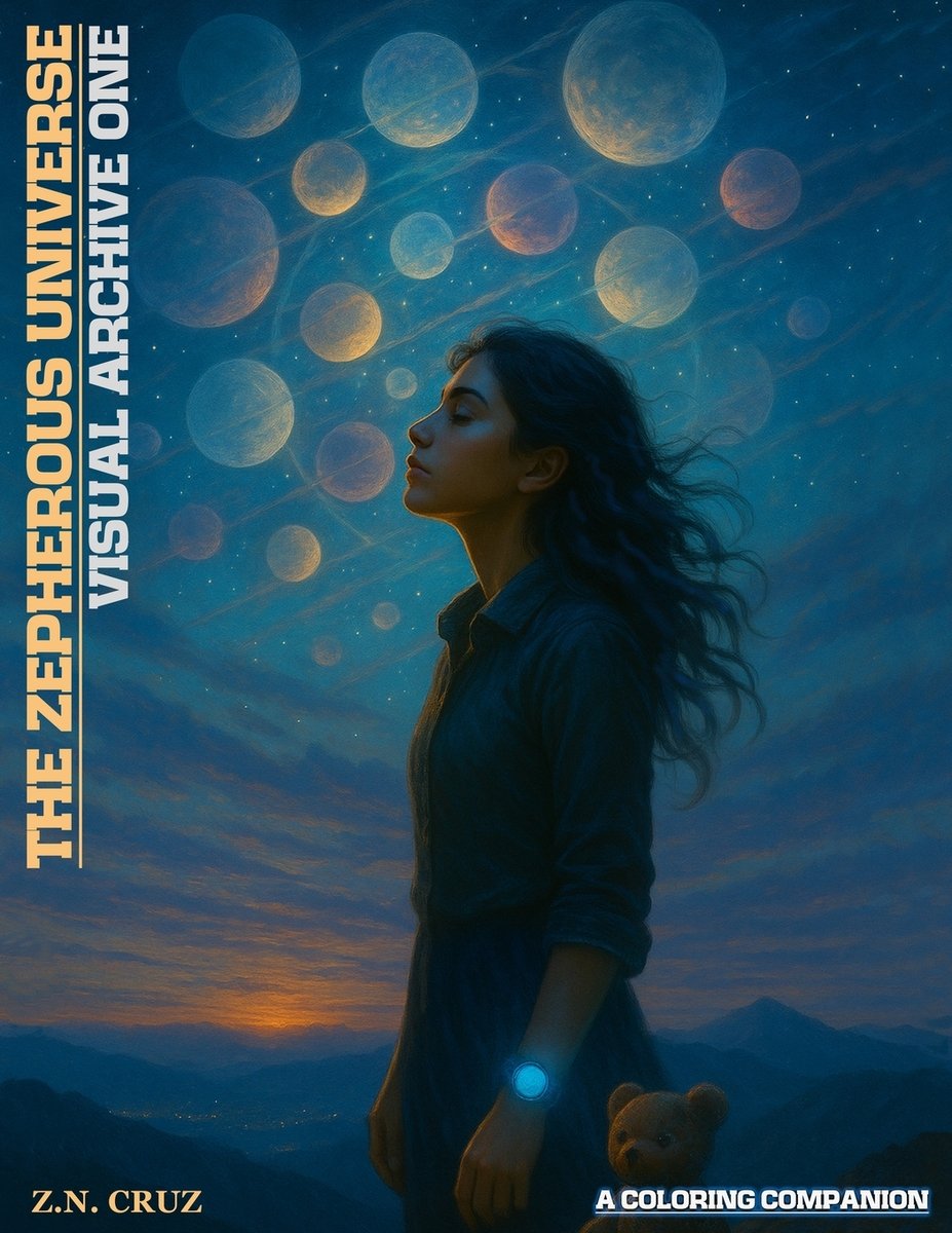 Paperback cover of The Zepherous Universe: Visual Archive One: A Coloring Companion
